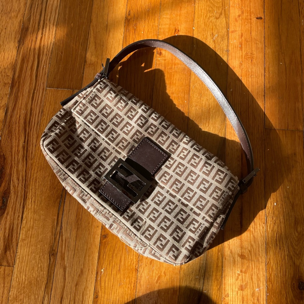 Fendi Baguette Zucca monogram bag
